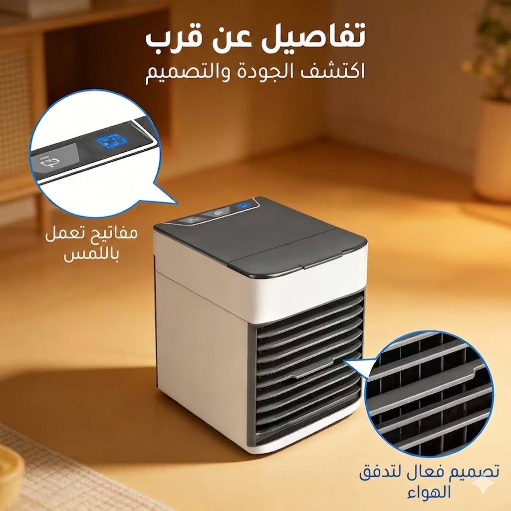 Privilege Clim™ | مبرد ومكيف هواء محمول 3 في 1 بنظام الرذاذ المزدوج